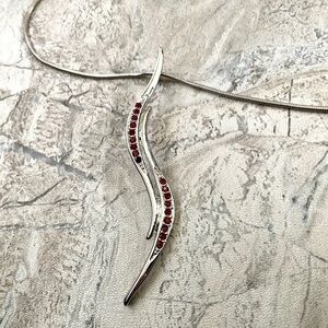 Abstract silver Necklace